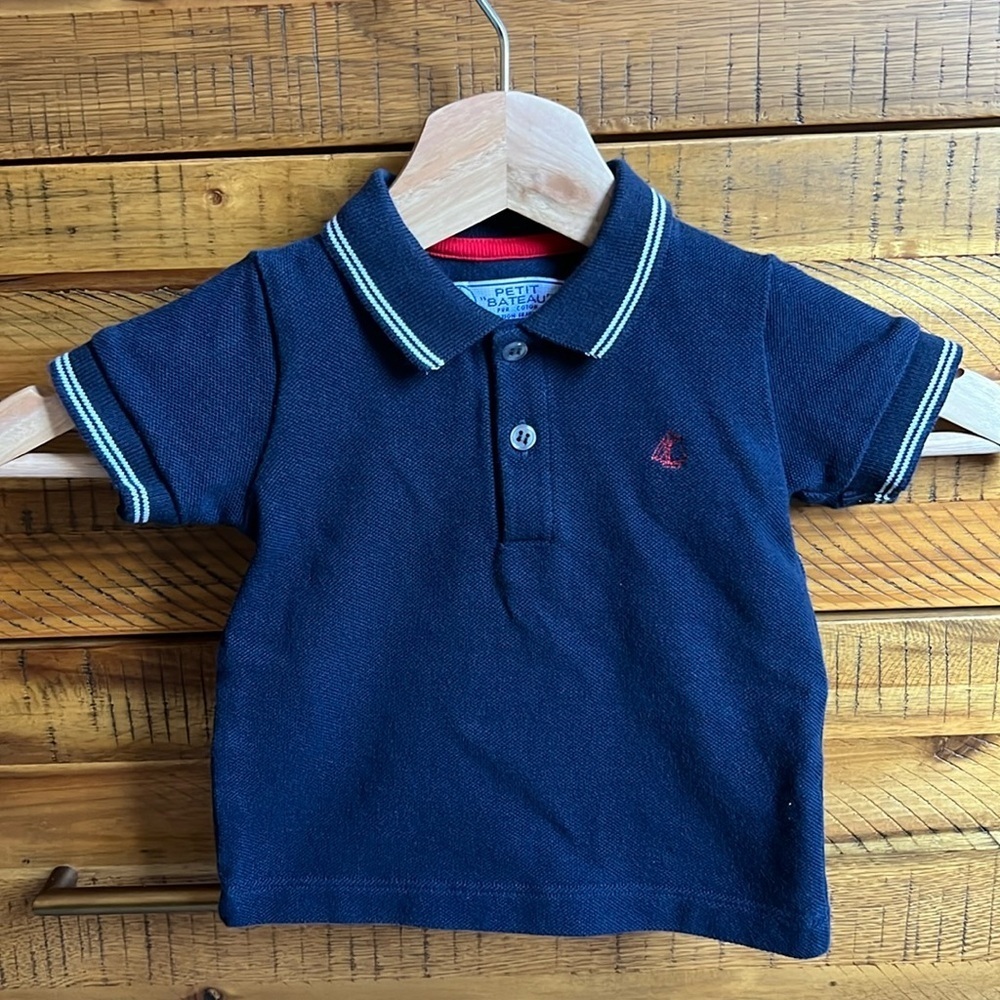 PETIT BATEAU Baby Boys' Short Sleeve Polo Shirt